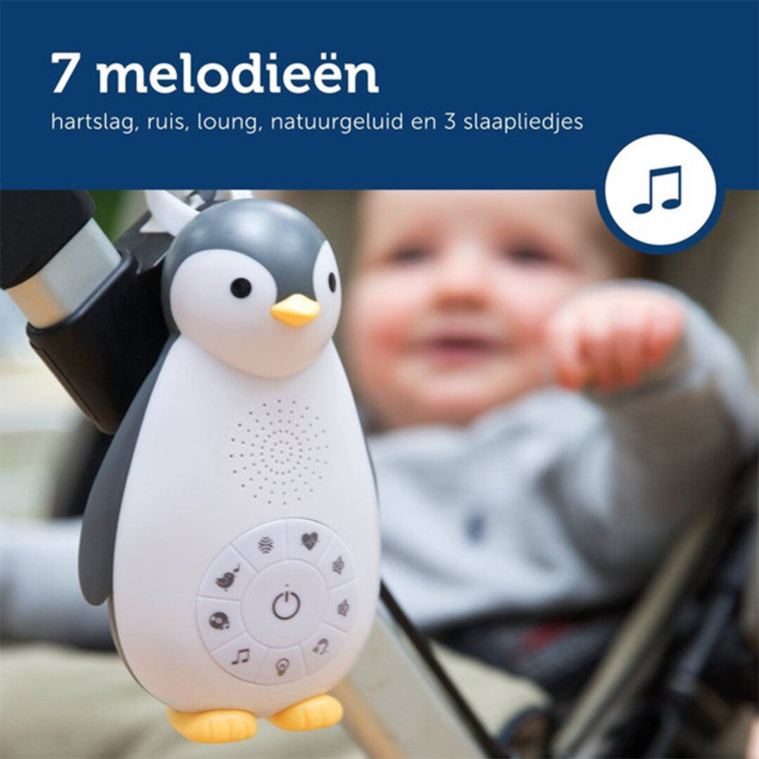 Zazu 3-in-1 muziekdoosje en nachtlampje zoe - grijs