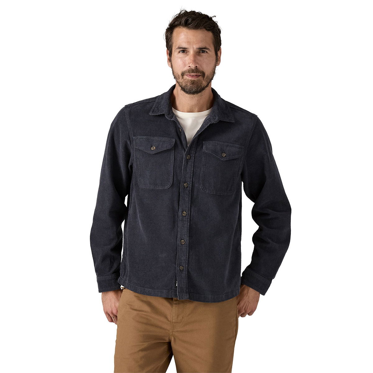 Patagonia Corduroy Skjorte, herre (Smolder Blue)