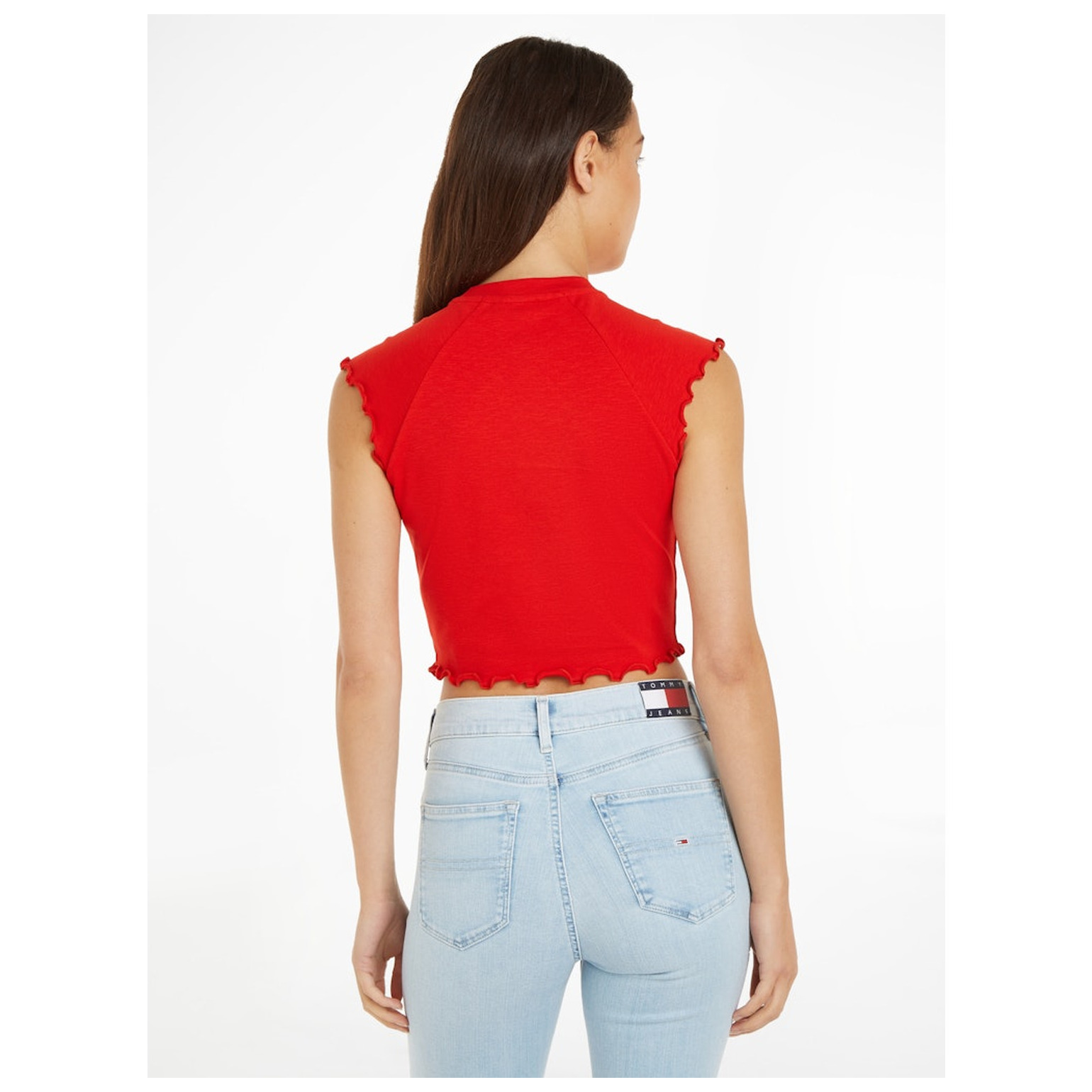 Tommy Jeans TJW SLIM CRP BABYLOCK RIB TEE