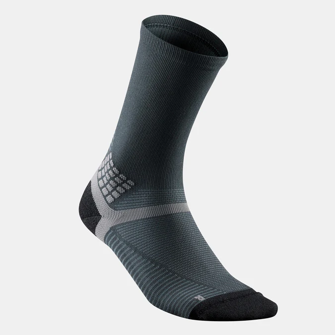 Decathlon Quechua - Meias de caminhada Quechua - Hike 500 High Pretas (2 pares)