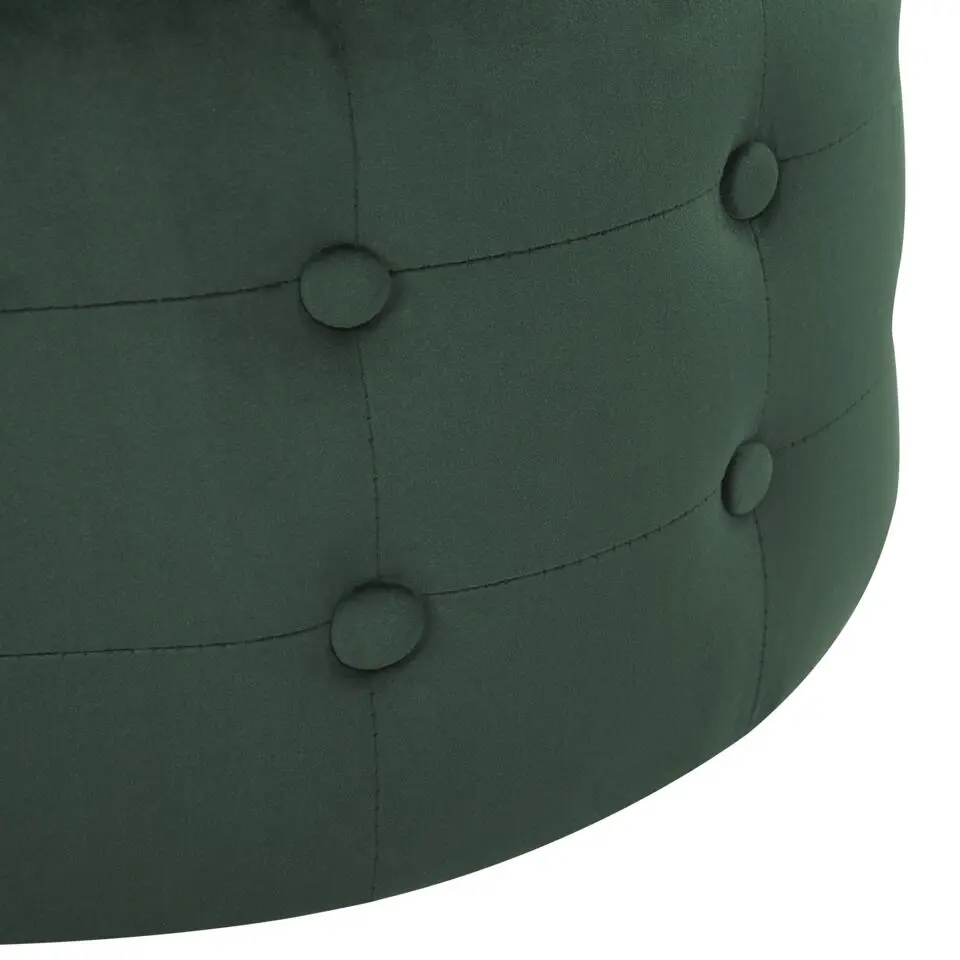 TAMPA - Poef - Groen - 55 cm - Fluweel