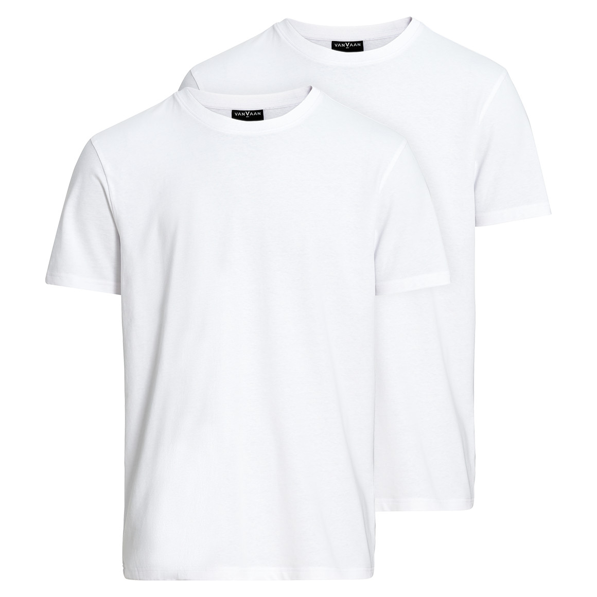 VanVaan 2 Herren T-Shirts mit Rundhalsausschnitt weiss
