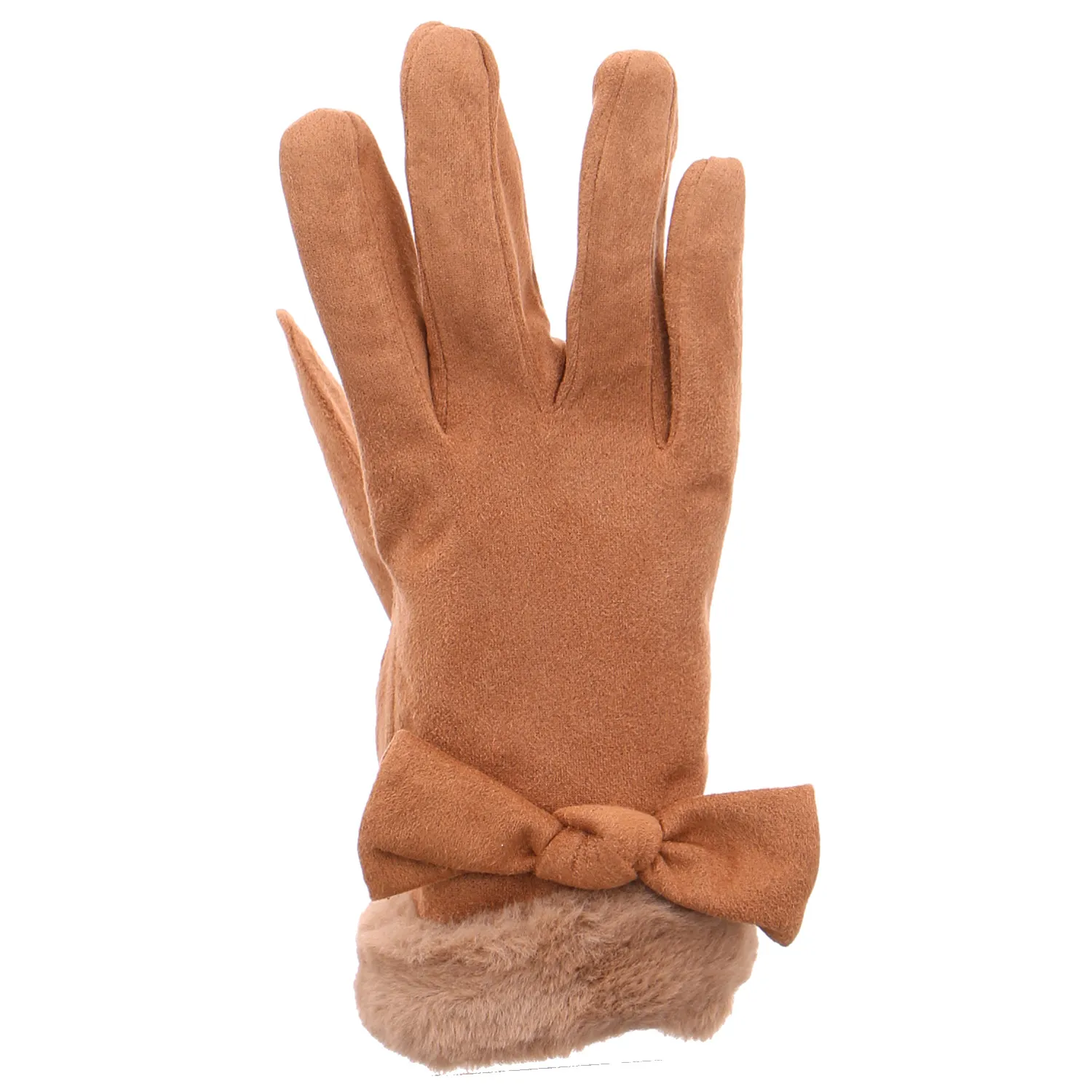 ISOTONER Handschuh Camel Lederimitat  Damen