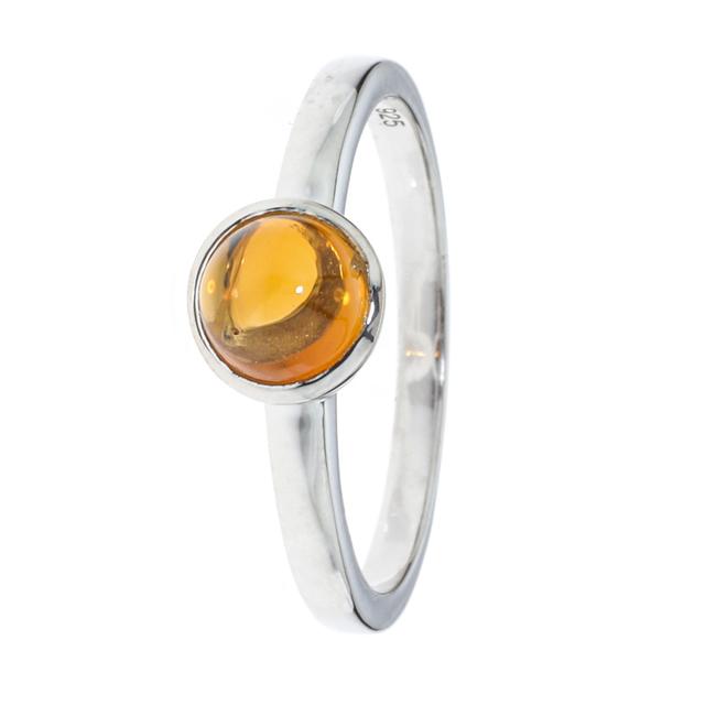 Schutz-Ring, Turmalin-Cabochon, Silber 925 poliert