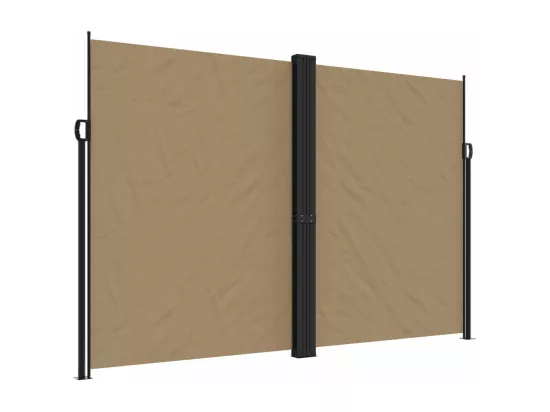 Auvent latéral rétractable taupe 220x1200 cm