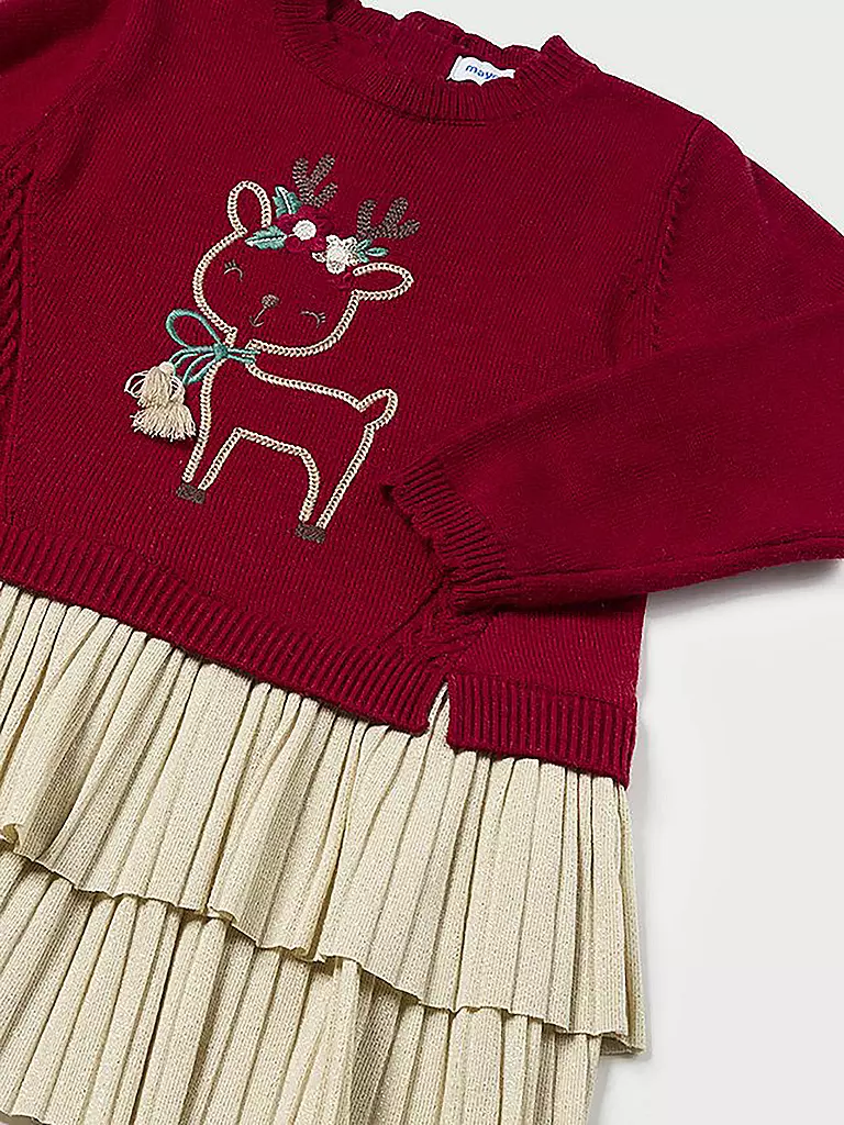 MAYORAL Baby Set Kleid und Pullover rot
