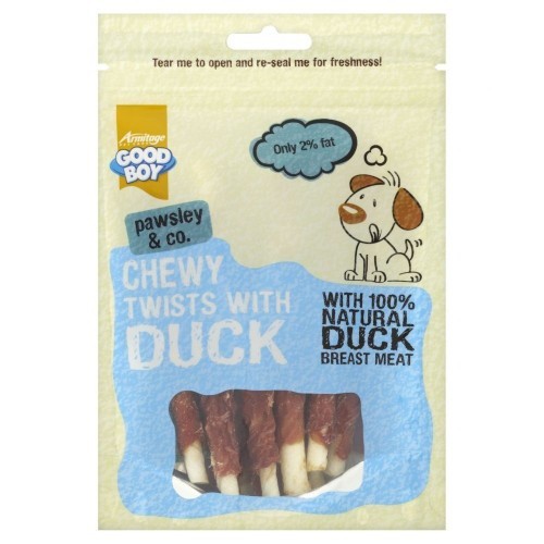 Pawsley Duck Twisted Dog Sticks