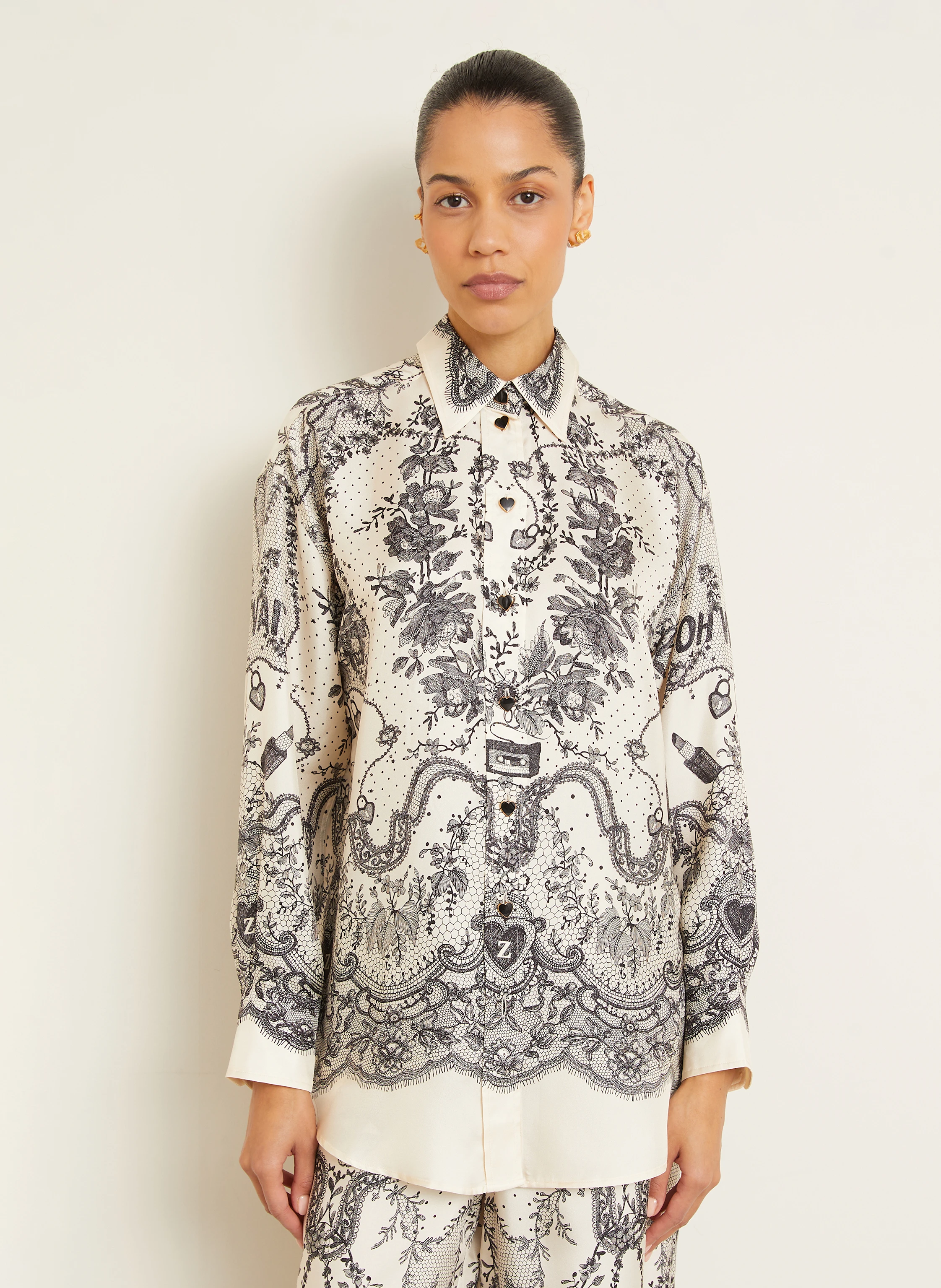 ZIMMERMANN Hemdbluse aus Seide
