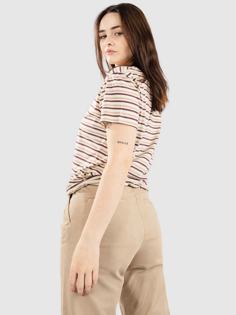 Kazane Indra T-Shirt wht asp chinchilla eggpl