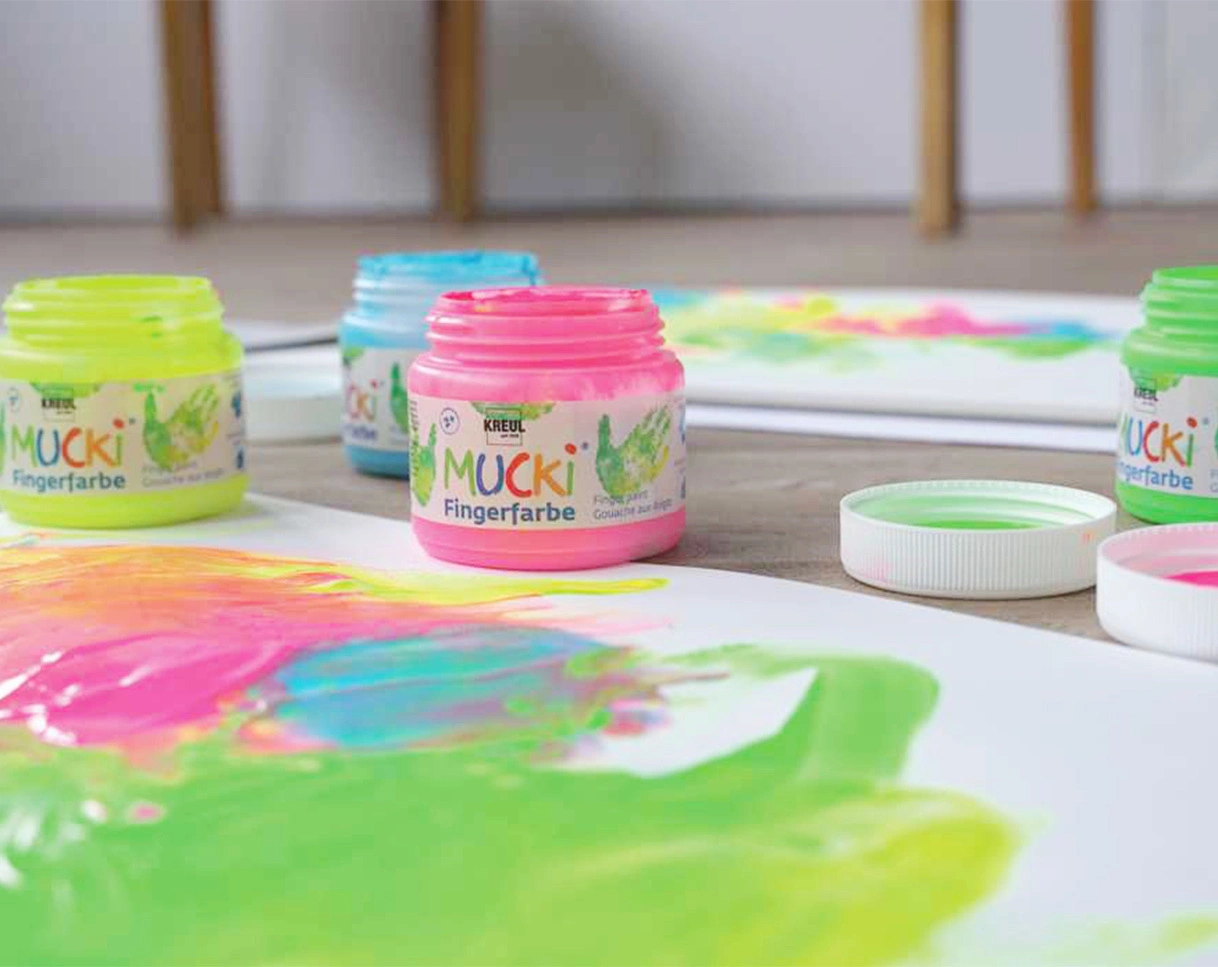 Fingerfarben MUCKI 6er-Set in bunt