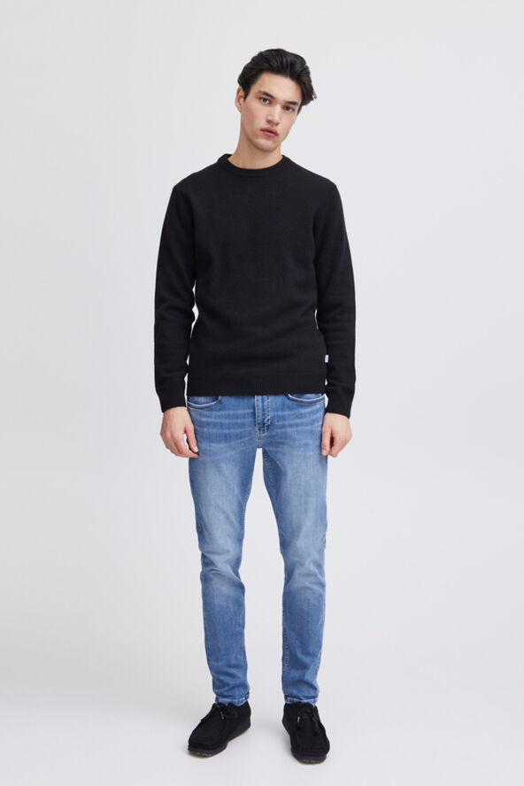 Casual Friday CFKARL crew neck bounty knit Anthracite black