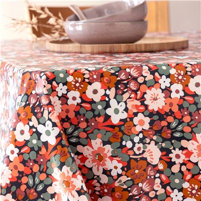 Toile cirée motif floral
