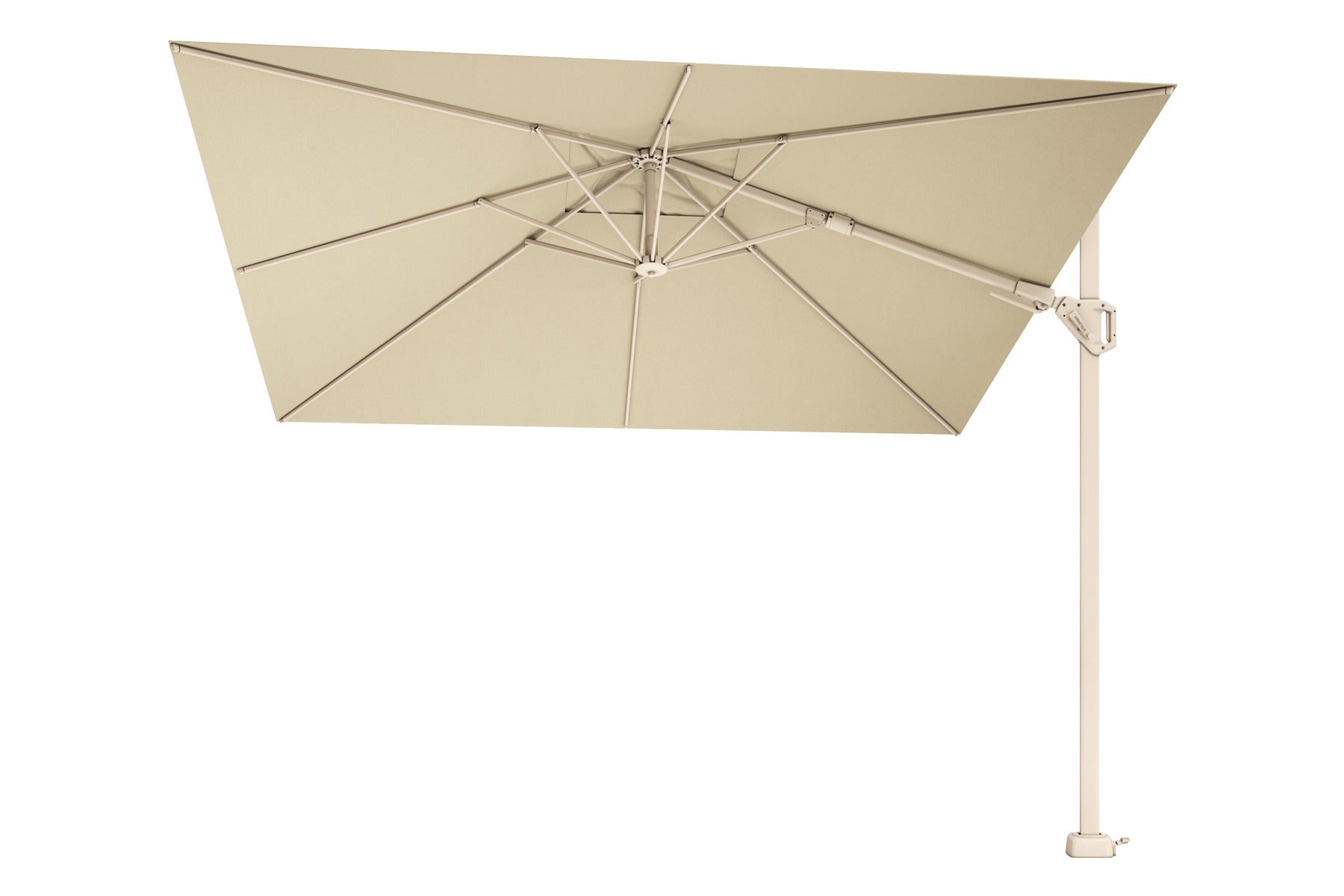 Platinum Challenger Zweefparasol T2 premium - 3x3 m. Champagne - Sand