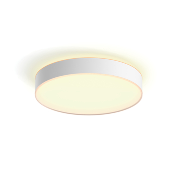 Philips Hue plafondlamp Enrave wit - warm tot koelwit licht 34W - Ø 42 cm - met 1 dimmerswitch
