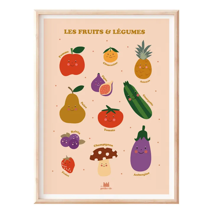 Ma petite vie Affiche pédagogique Fruits