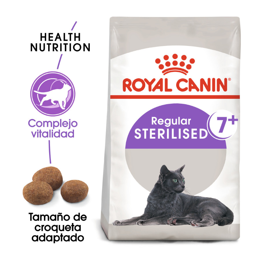 Ração esterilizada Royal Canin Adult 7+ para gatos