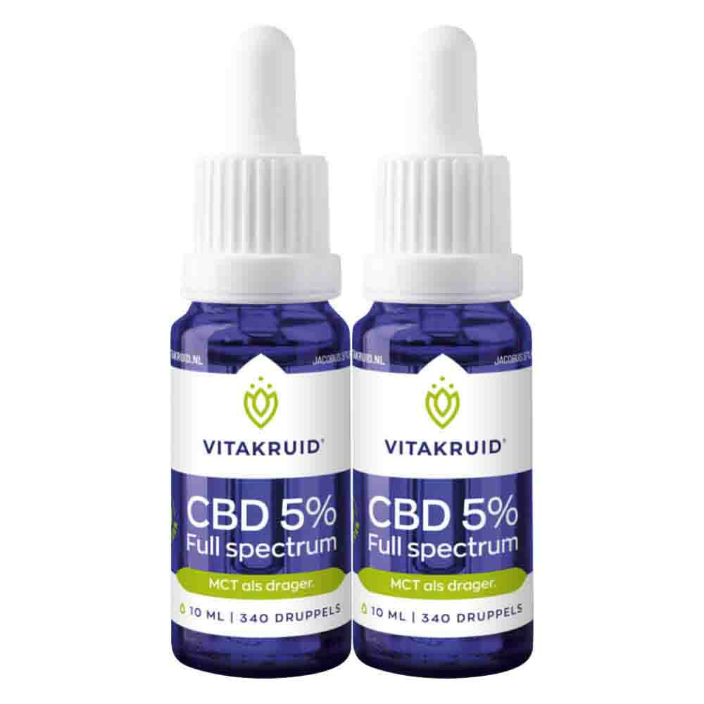 2x Vitakruid CBD Olie 5% Full Spectrum10 ml