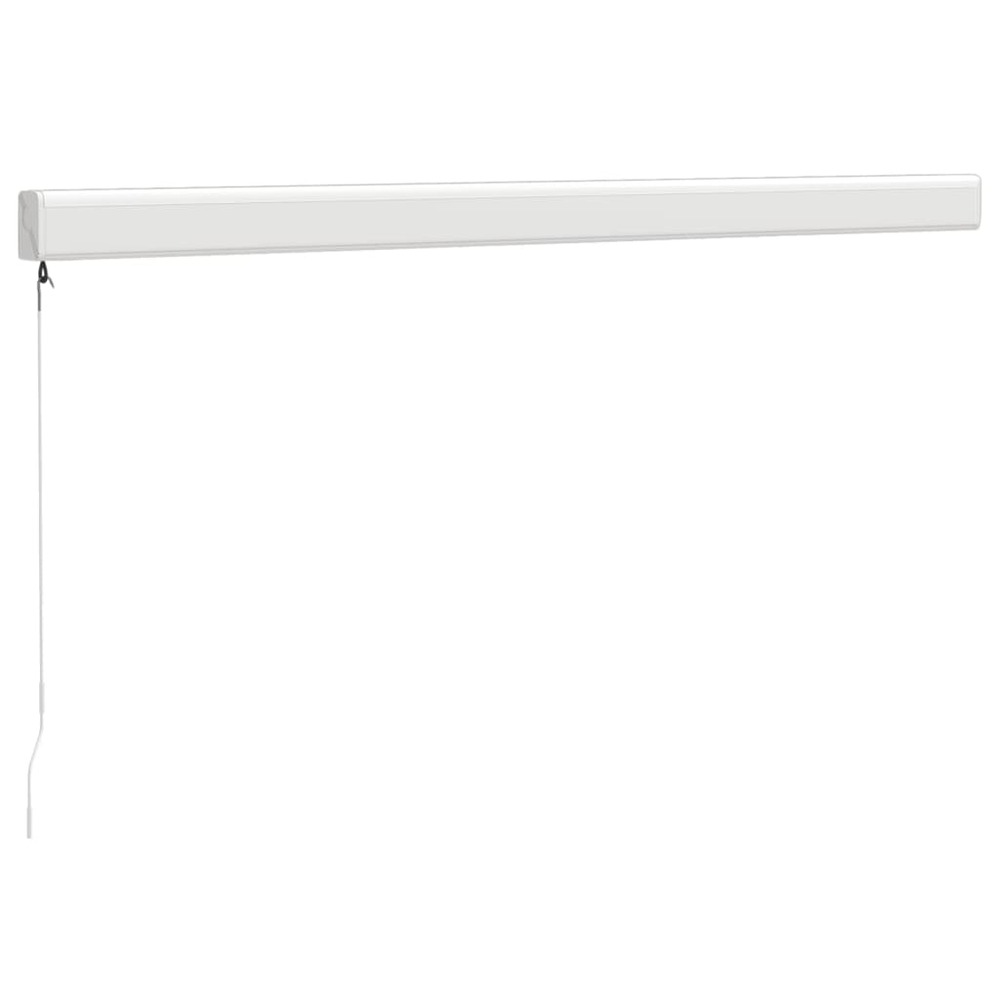 Auvent rétractable crème 3,5x2,5 m tissu et aluminium