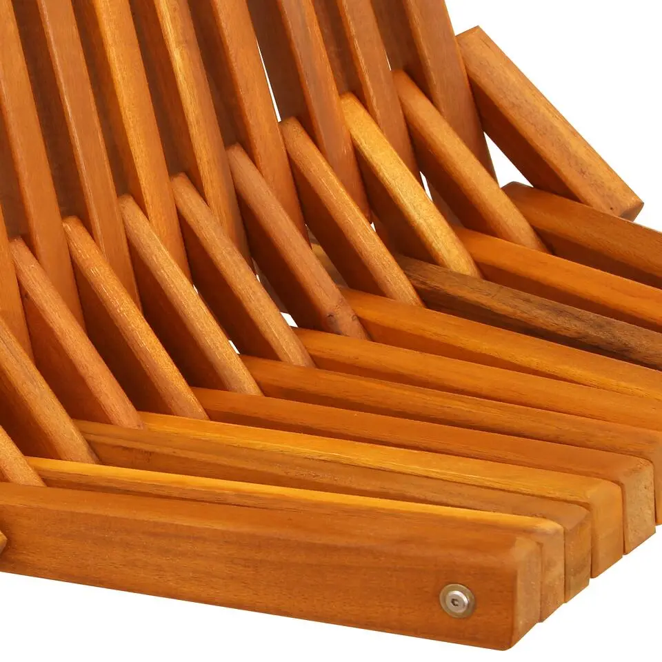 vidaXL - Opvouwbare tuinstoelen - Bruin - Hout - 56x69x84 cm - 2 stuks