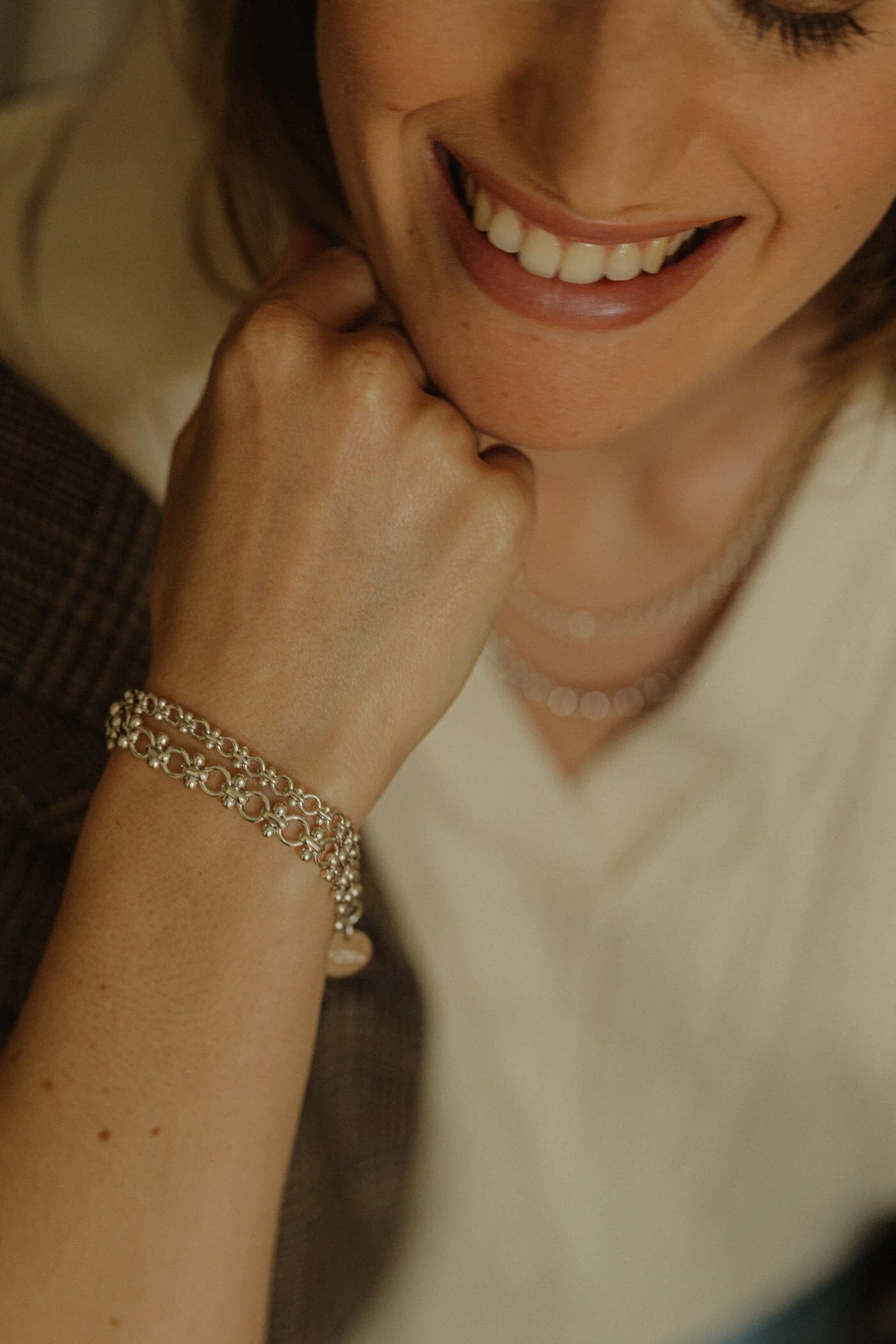 HÉBÉ - Maxi bracelet doré à l'or fin | Argent