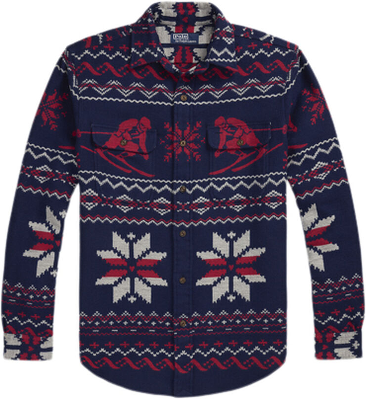 Polo Ralph Lauren FLANNEL JACQUARD-CLMATS 6564 holiday ski jacquard