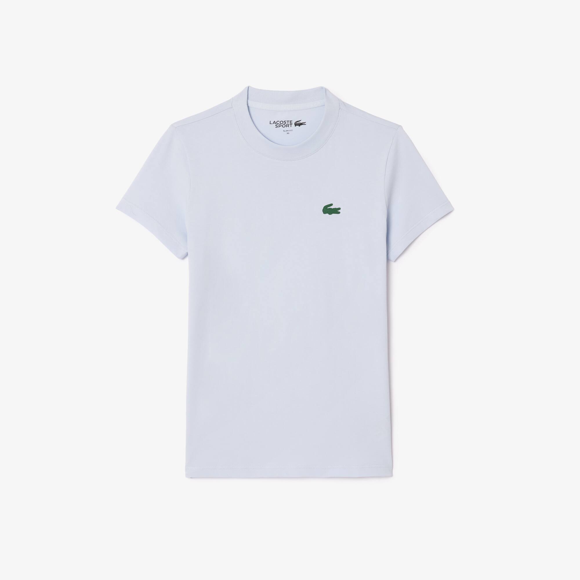 T-shirt jersey technique de coton biologique ultra-dry T-Shirts - Bleu - Lacoste - Femme
