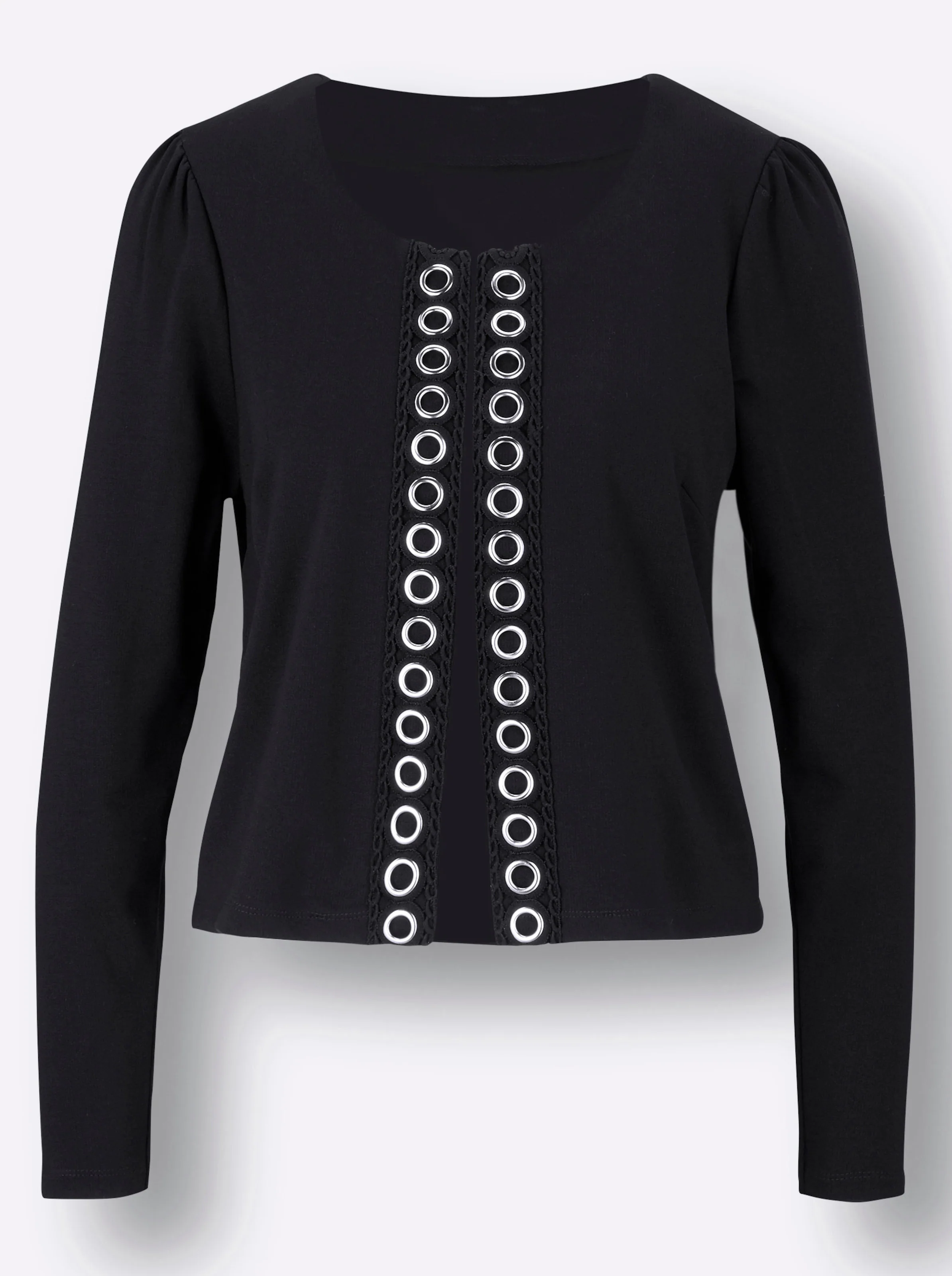 Shirtblazer in schwarz