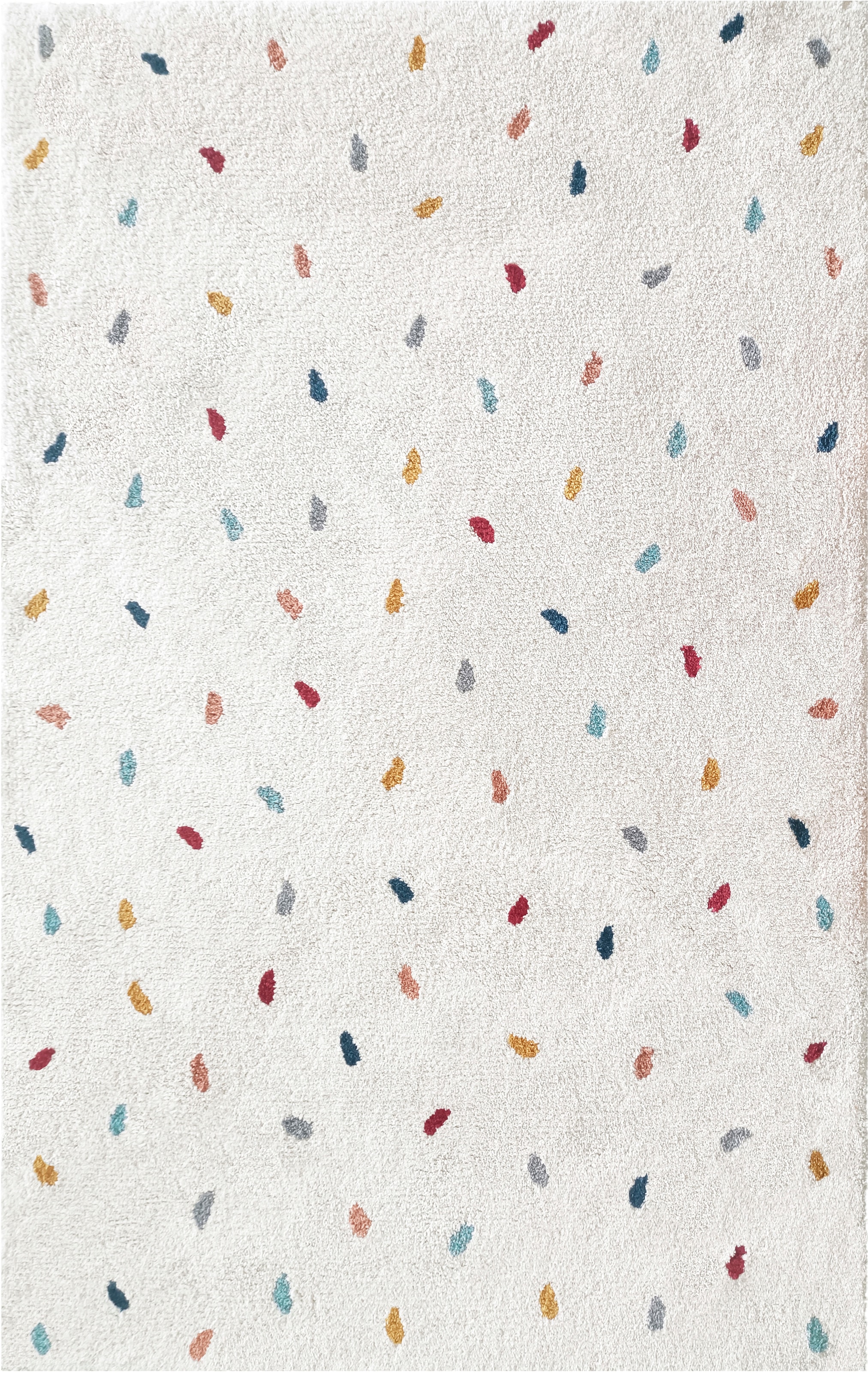 my home Kinderteppich »Odan, Hochflor-Teppich« rechteckig 20 mm Höhe bunte Punkte Teppiche, weich, Wohnzimmer, Kinderzimmer