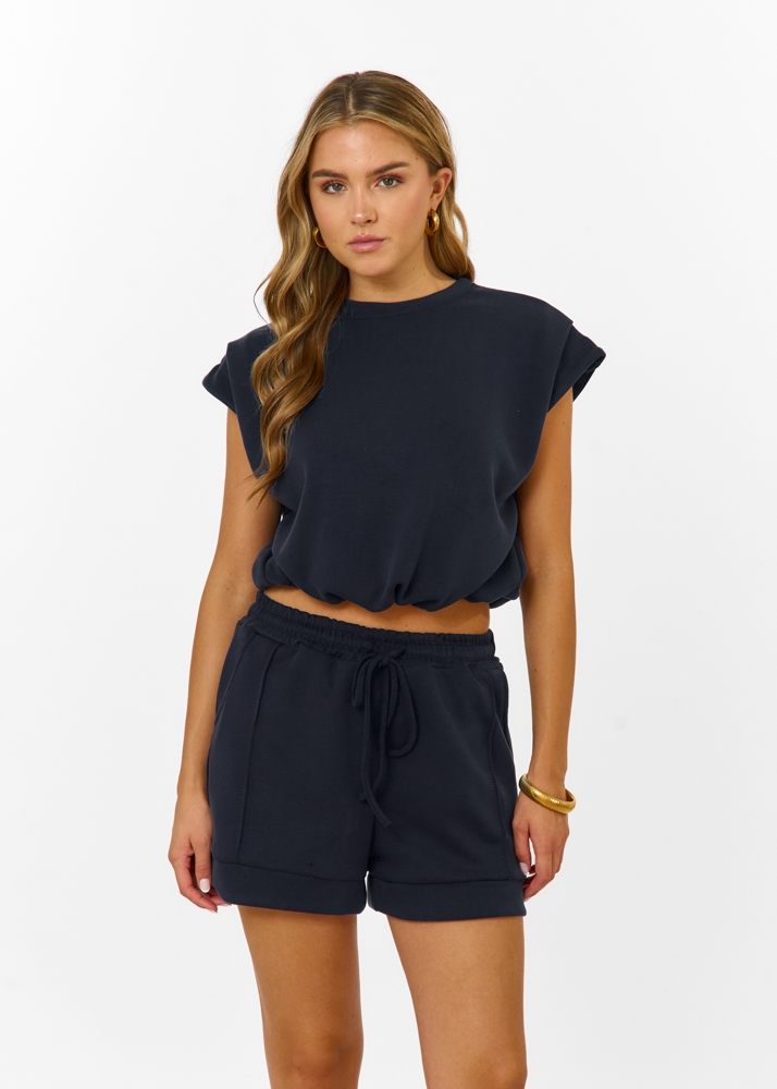 Michaela short donkerblauw
