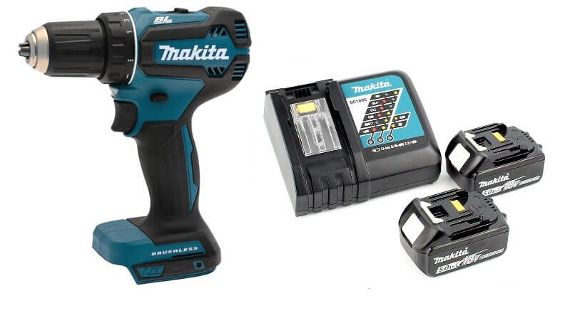 Makita DDF485RTJ 18V Li-ion accu boor-/schroefmachine set (2x5.0Ah) in Mbox - koolborstelloos