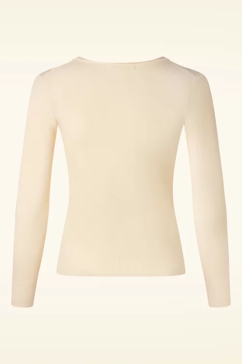 Mak Sweater Kelly Trui in Ivoorwit