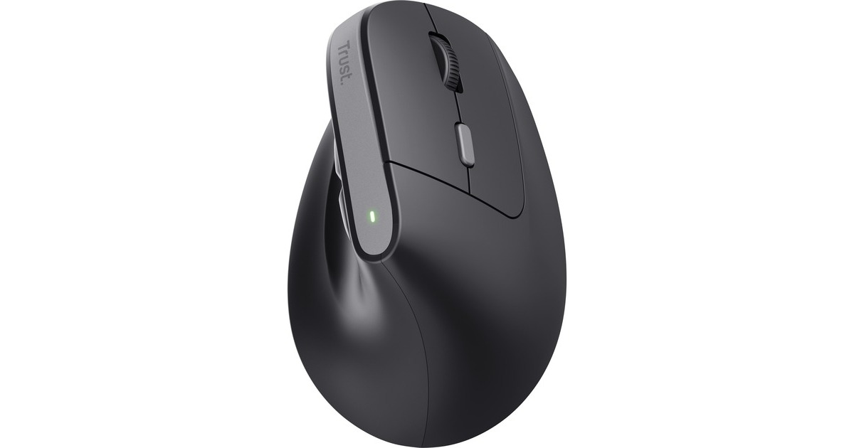 TrustBayo II Ergonomische draadloze muis  (Zwart, 800 dpi - 2.400 dpi)