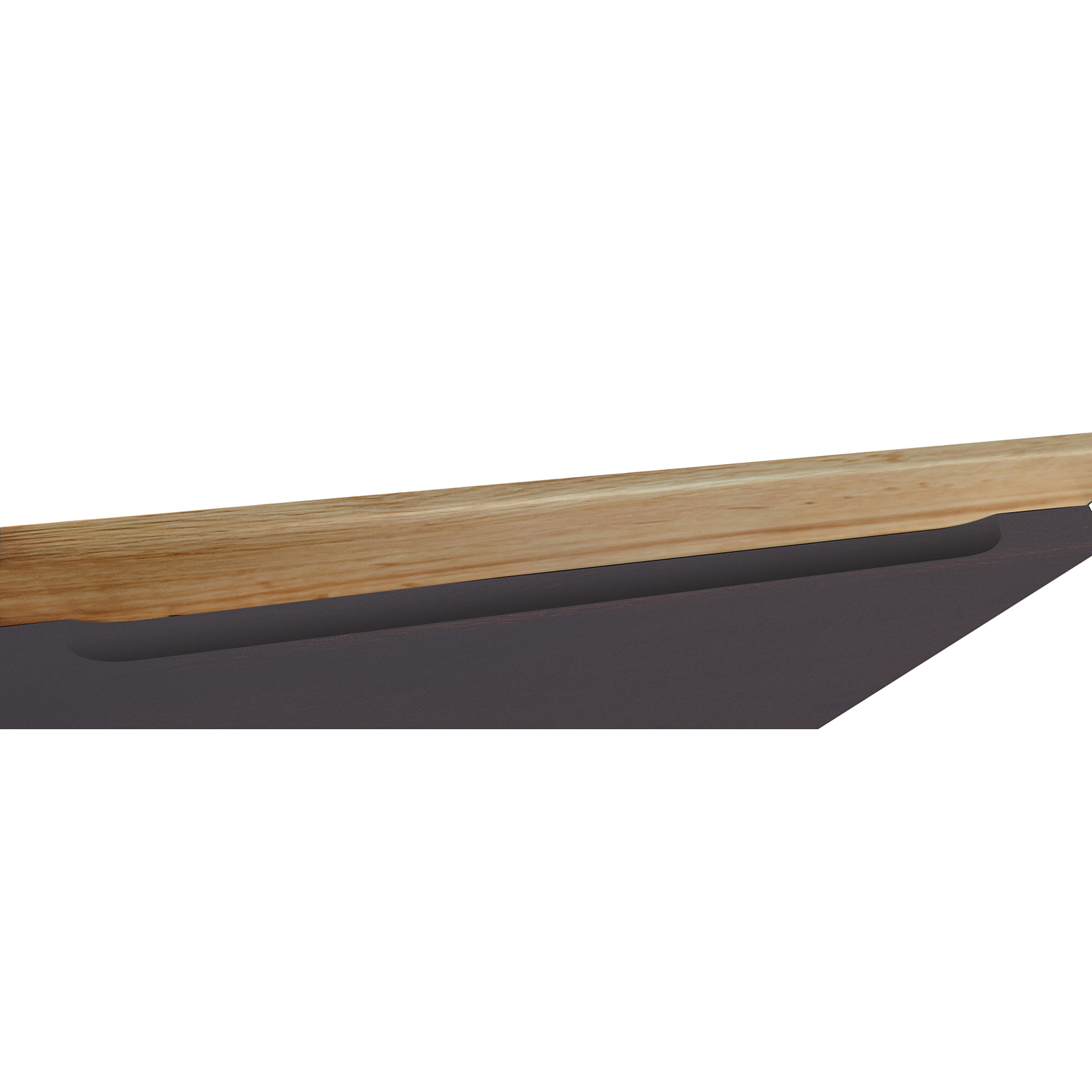 Küchenblock TURIN - matt grau - Wotan Eiche - 300 cm
