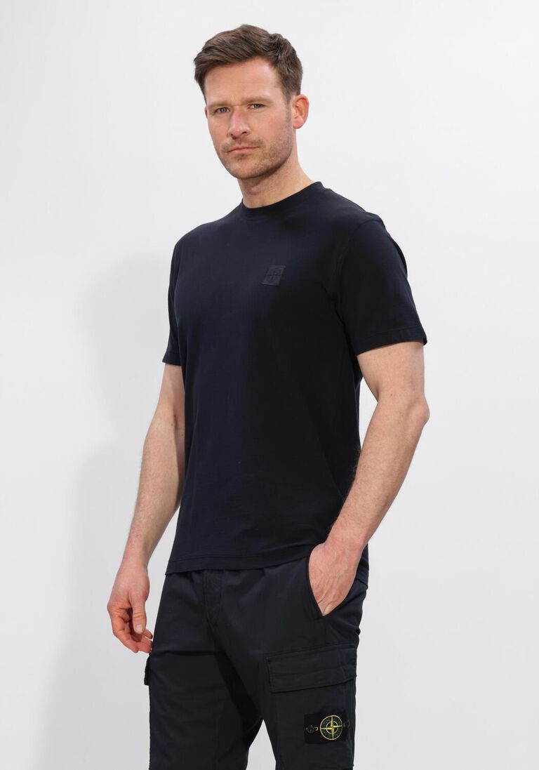 donkerblauwe stone island t-shirt ss t-shirt s0f11