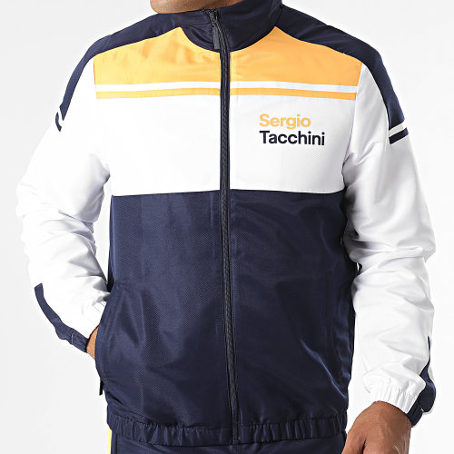 Ensemble De Survetement Text Tracksuit 40316 Noir Blanc Orange