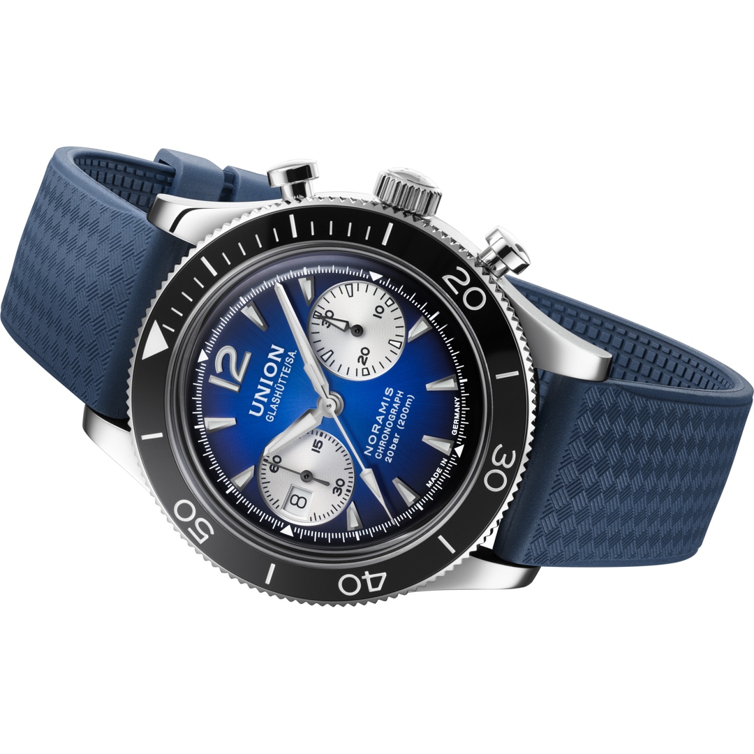Union Glashütte Noramis Chronograph Sport Automatik Blau