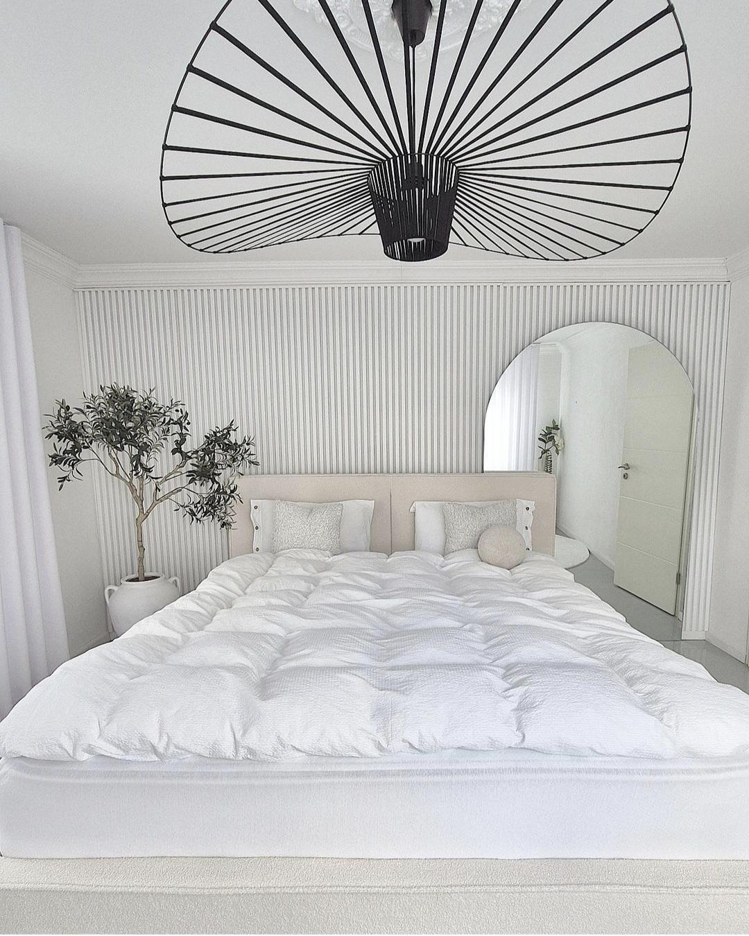 Bed met opbergruimte Bouclé MOISSAC 160 x 200 cm Gebroken wit
