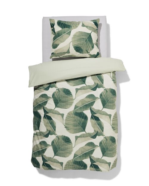 housse de couette en coton doux 140x200/220 feuilles de jungle