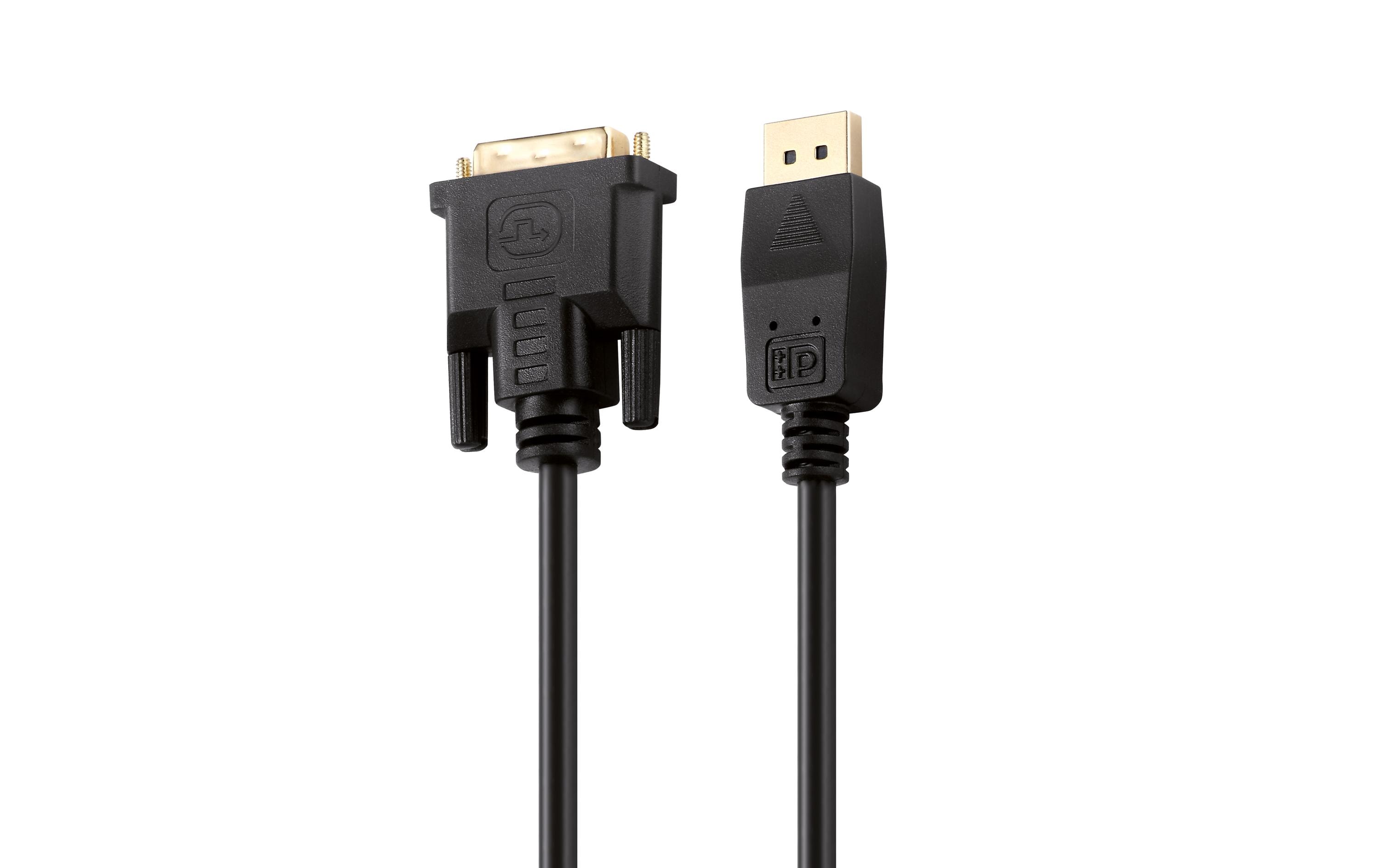 Kabel DisplayPort - DVI-D, 1 mDisplayPort- zu DVI-Kabel, schwarz