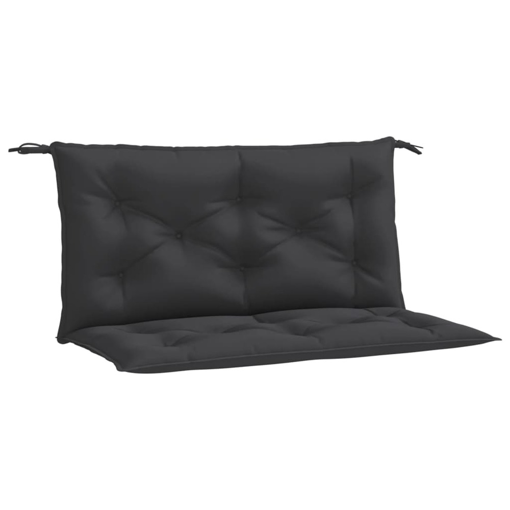 Coussins de banc de jardin 2 pcs noir 100x50x7 cm tissu oxford