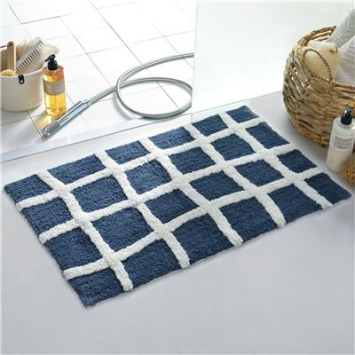Tapis de bain effet mosaïque - 1870 g/m² - BECQUET CRÉATION