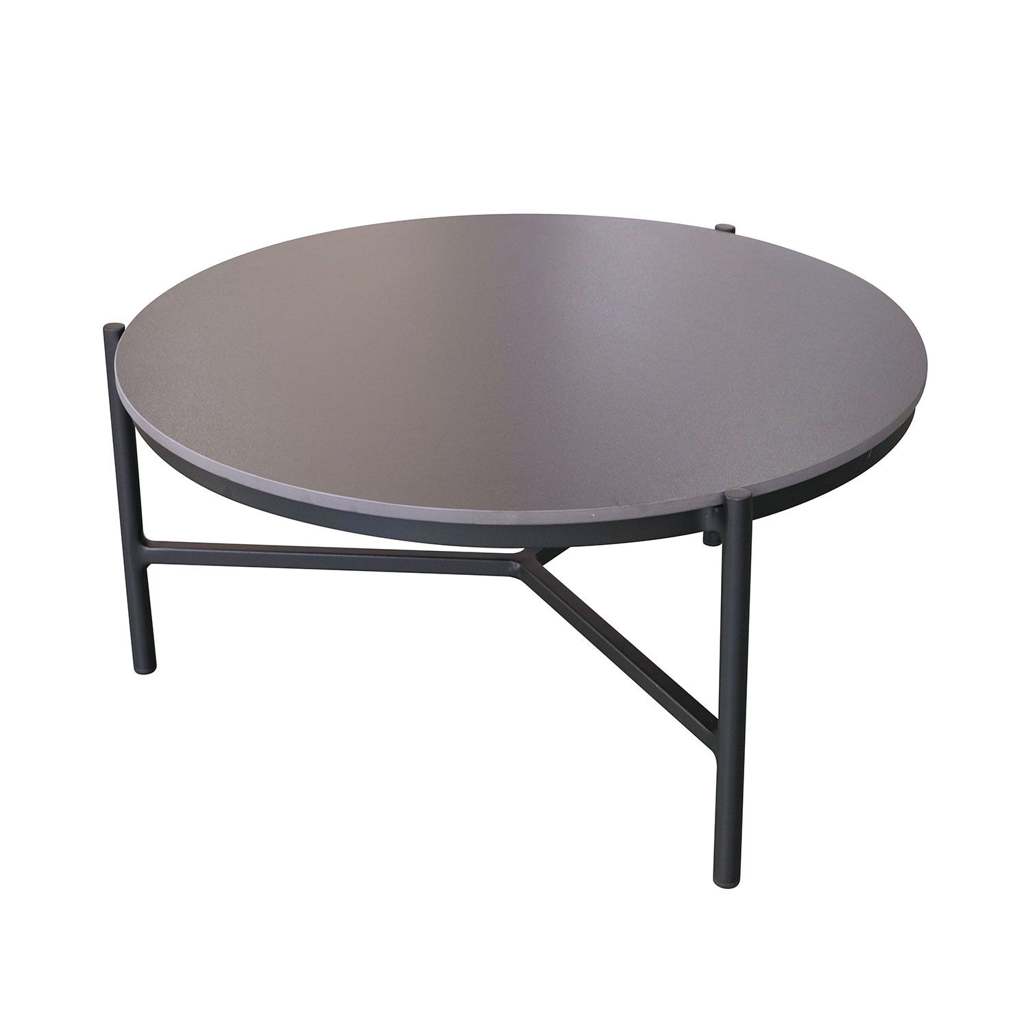 Loungetisch rund mit Keramikplatte