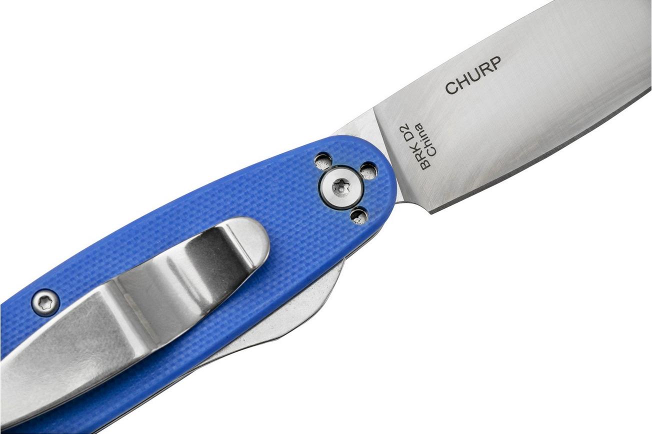 ESEE Churp EE-CH-06 D2, Blue Micarta zakmes