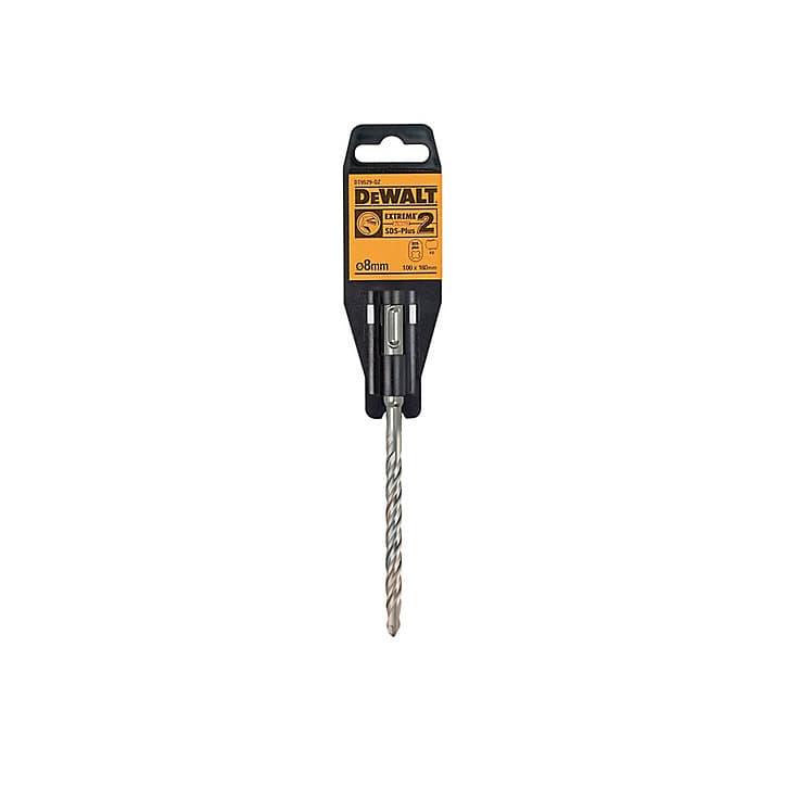 Foret béton Ø.8 x L.160 mm DeWalt DT9529-QZ en acier emmanchement SDS Plus