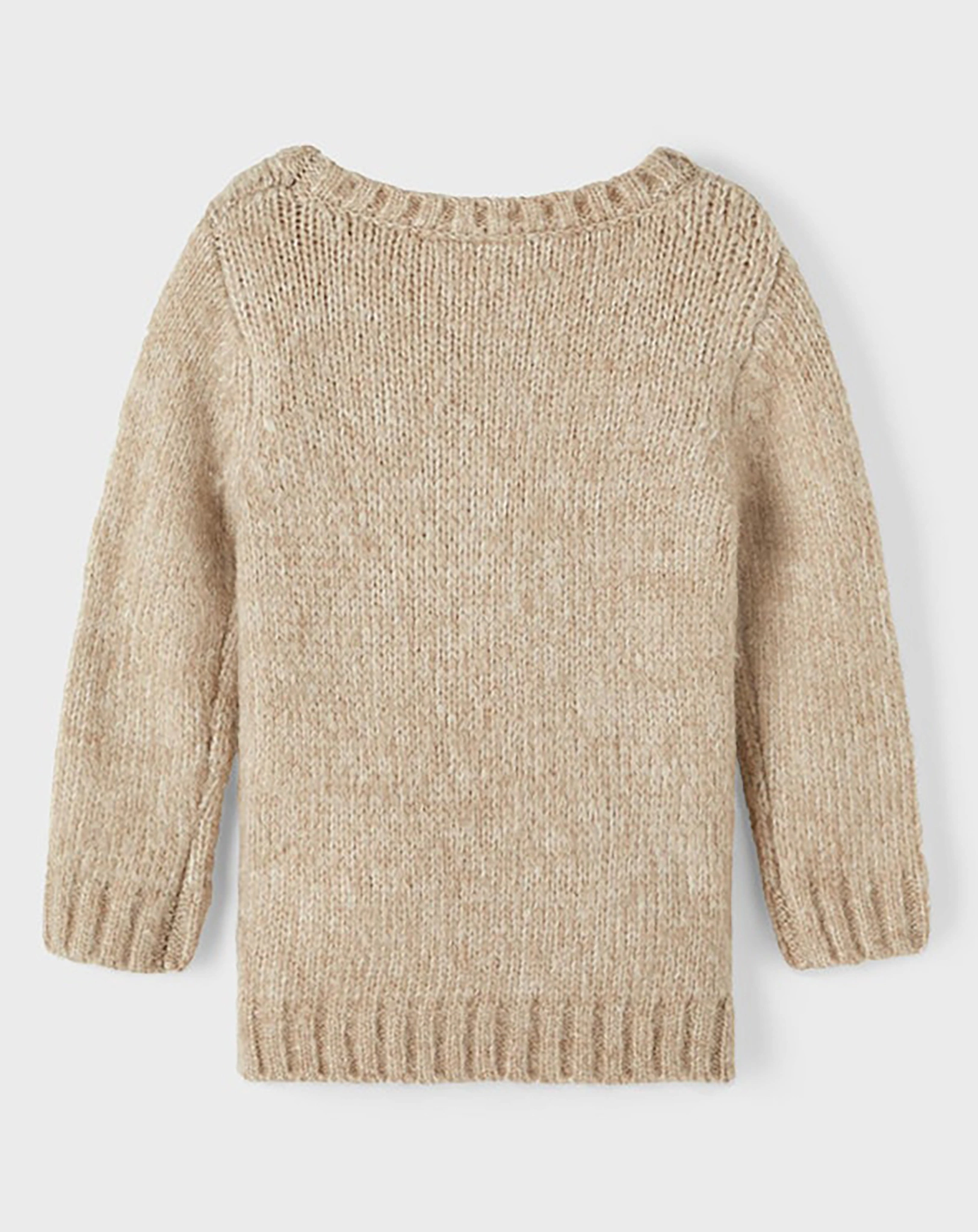 Strickpullover NMFOLASNA FACE in oxford tan