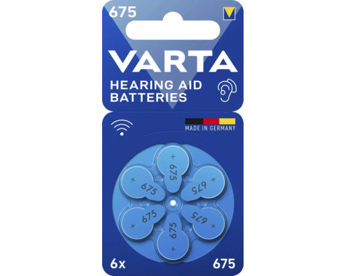 Varta hoortoestelbatterijen, zink-lucht, 1,45 V, 6 stuks