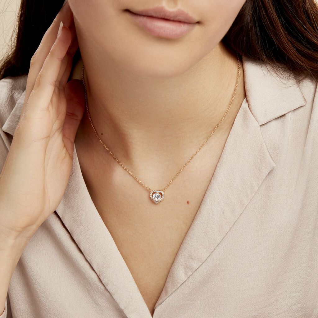 Collier Alais Plaqué Or Jaune Oxyde De Zirconium