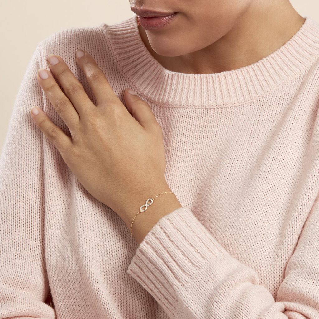 Bracelet Klothilda Or Jaune Oxyde De Zirconium