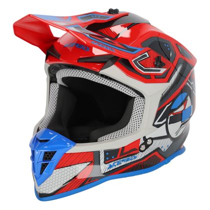 Casque cross Acerbis LINEAR 22.06 2024 - Rouge / Bleu