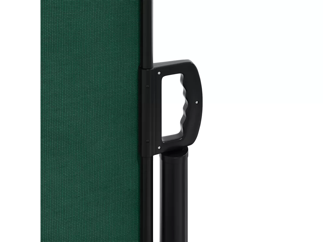 Auvent latéral rétractable vert foncé 200x500 cm